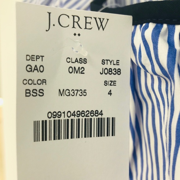 J. Crew NWT One Shoulder Blouse Size 4 - Picture 6 of 8